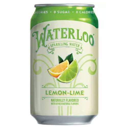 Picture of Waterloo Sparkling Water, Lemon Line, 12 oz cans, 12 per pack