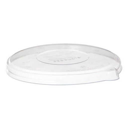 Picture of 100% Recycled Content Flat Lid, Fits 24/46 oz Coupe Bowls and 16/40 oz Noodle Bowls, 50/Pack, 8 Packs/Carton