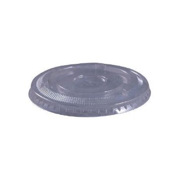 Picture of Clear Cup Lid, 12 to 24 oz PET Cups, Straw Slot, 1000 per carton