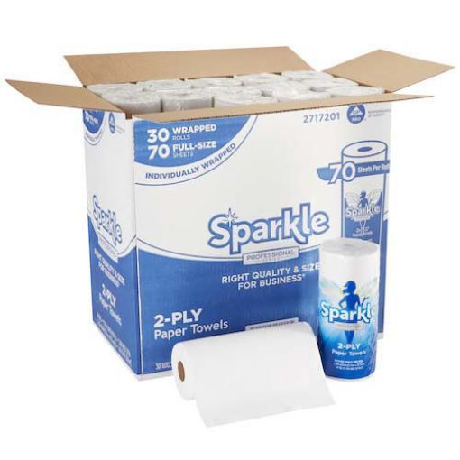 Picture of Georgia Pacific Sparkle Professional Series Premium Paper Towel Roll, 2 Ply, White, 30/carton