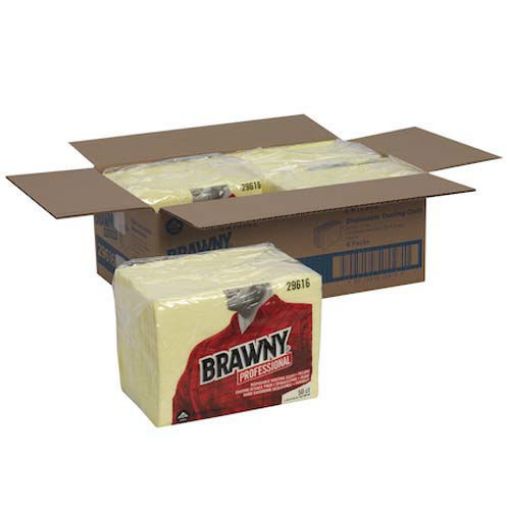 Picture of Brawny Industrial Dusting Cloths, Yellow, 17" x 24", 200 cloths/carton