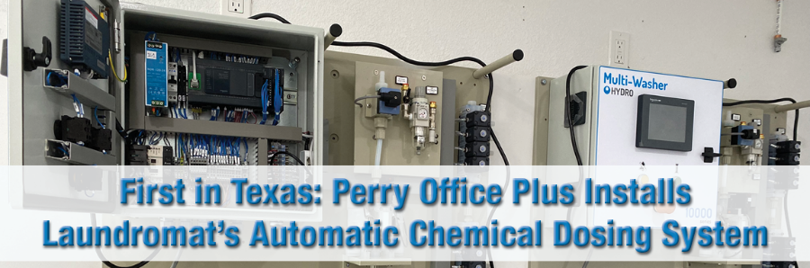 First in Texas: Perry Office Plus Installs Laundromat’s Automatic Chemical Dosing System