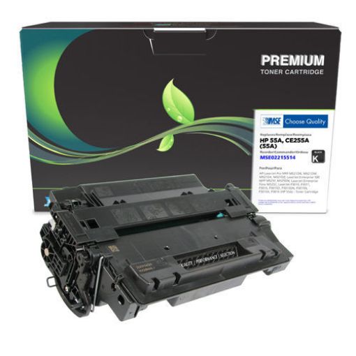 Picture of MSE Remanufactured Toner Cartridge for HP 55A (CE255A), Black