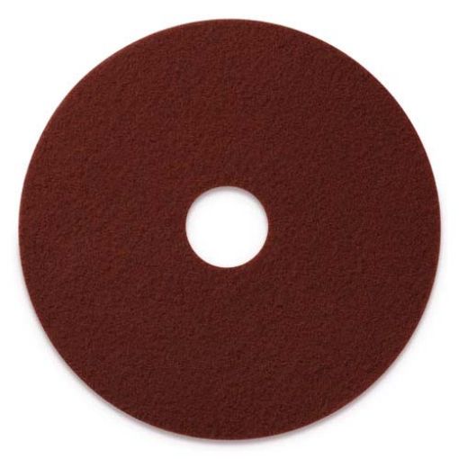 Picture of Chemical Free Stripping Pad, Deep Scrub Floor Pad, Brown, 13", 10 per carton