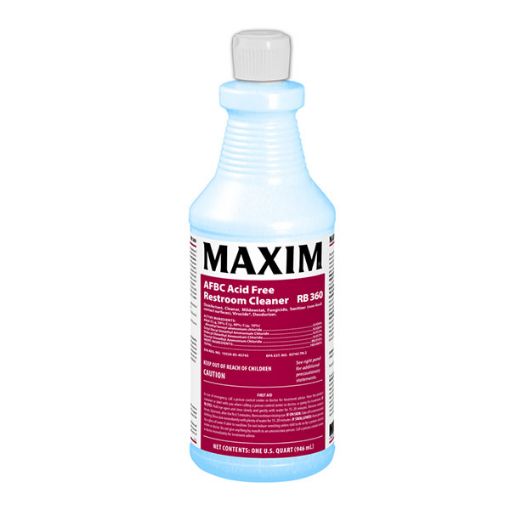 Picture of Maxim AFBC Acid Free Bathroom Cleaner, Fresh Scent, 1 Quart, 12 Per Carton