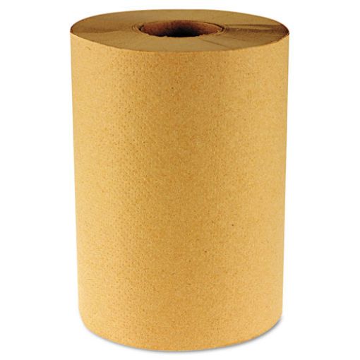 Picture of Hardwound Paper Towels, Nonperforated, 1-Ply, Natural, 800ft, 6 Rolls/Carton