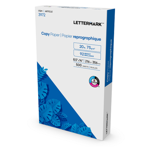 Picture of Copy Paper, 20lb, 8 1/2 x 14, Legal Size, White, 500 Sheets/Ream