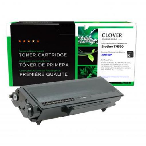 Picture of Clover Remanufactured Black Toner Cartridge for Brother TN550