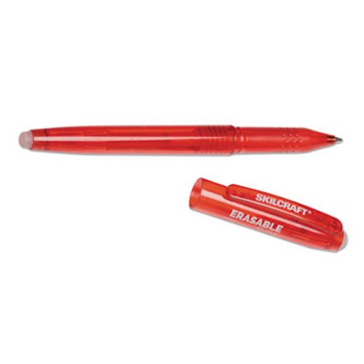 Picture of Erasable Re-Write Gel Pen, 0.7 mm, Red Ink, Dozen