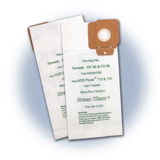 Picture of Replacement Vacuum Bags, Tornado CV30, CV38, CVD30, CVD38, CVD48 12 & 15-inch Upright, 10 bags