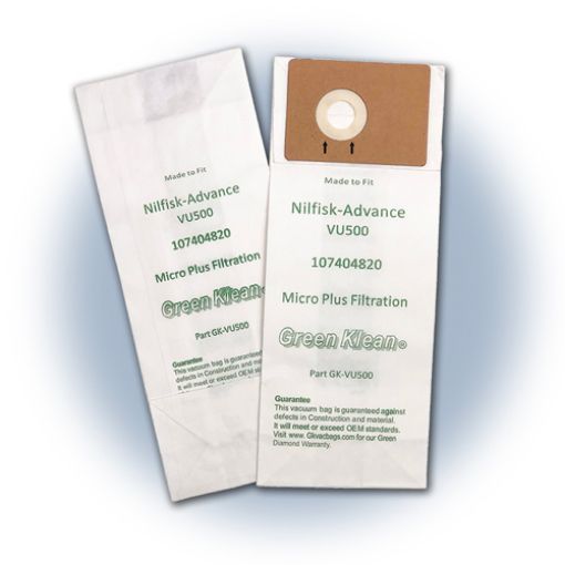 Picture of Advance Filter Bags for VU500 12 & 15 inch Upright Vacuums, 10 bags, 2 Filters per Pack