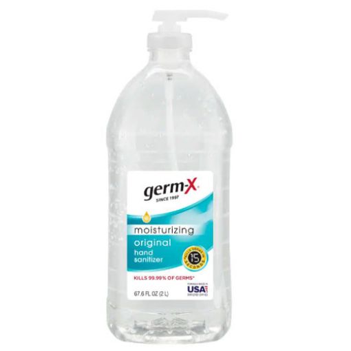 Picture of Germ-X Hand Sanitizer, 67.6 oz Pump (2 L), Germx Moisturizing Sanitizer, Original Germ x Hand Sanitizer