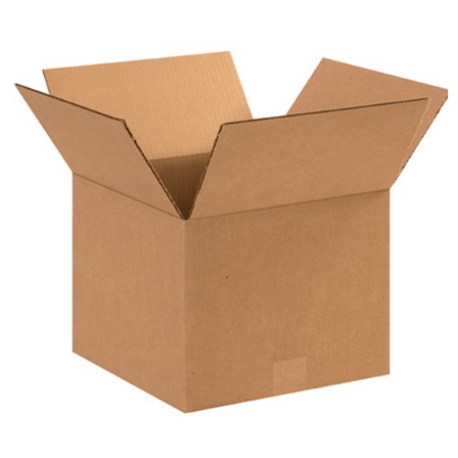 Picture of 12x12x9 Corrugated Boxes, 25/Bundle