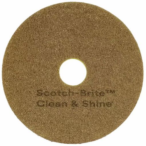 Picture of Scotch-Brite Clean & Shine Pad,  Single Sided, 20" Round